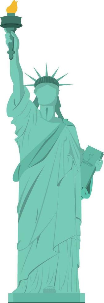 estátua do liberdade, Novo Iorque, EUA. isolado em branco fundo vetor ilustração.