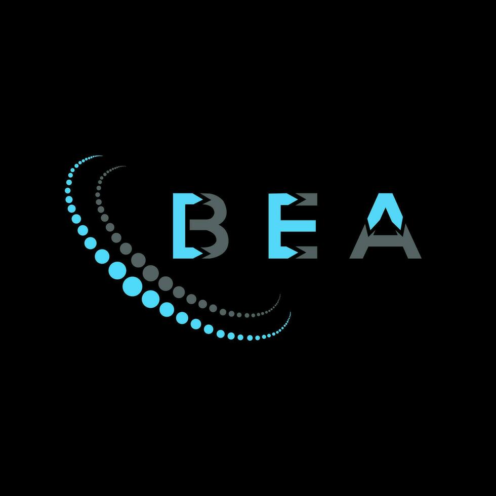 bea carta logotipo criativo Projeto. bea único Projeto. vetor