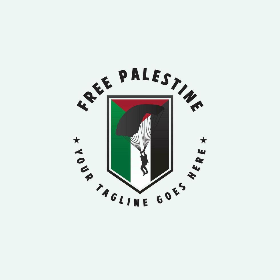 livre Palestina logotipo vetor