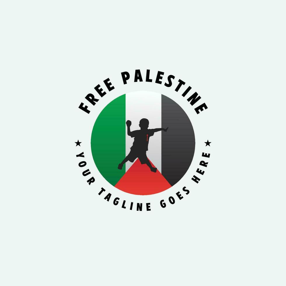 livre Palestina logotipo vetor