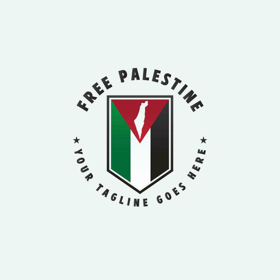 livre Palestina logotipo vetor