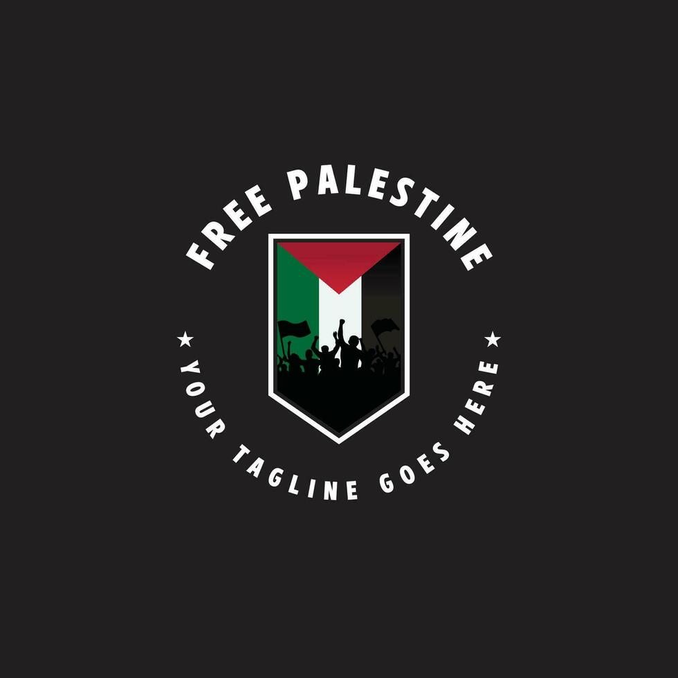 livre Palestina logotipo vetor