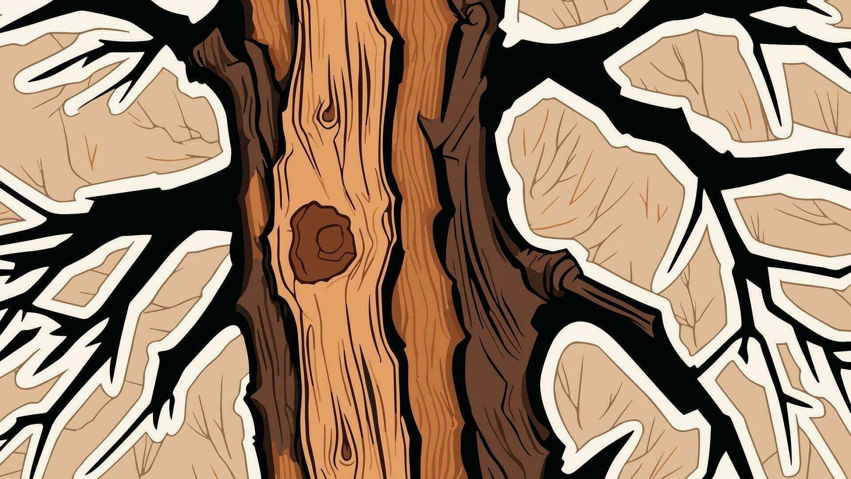 árvore tronco madeira textura natureza desatado fundos - Alto qualidade imagens do natural madeira textura a partir de árvore roupa de baixo. perfeito para criando realista e desatado fundos para seu projetos vetor