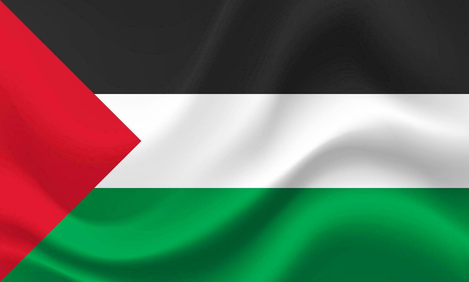 vetor Palestina bandeira. acenou bandeira do Palestina. palestino emblema, ícone.