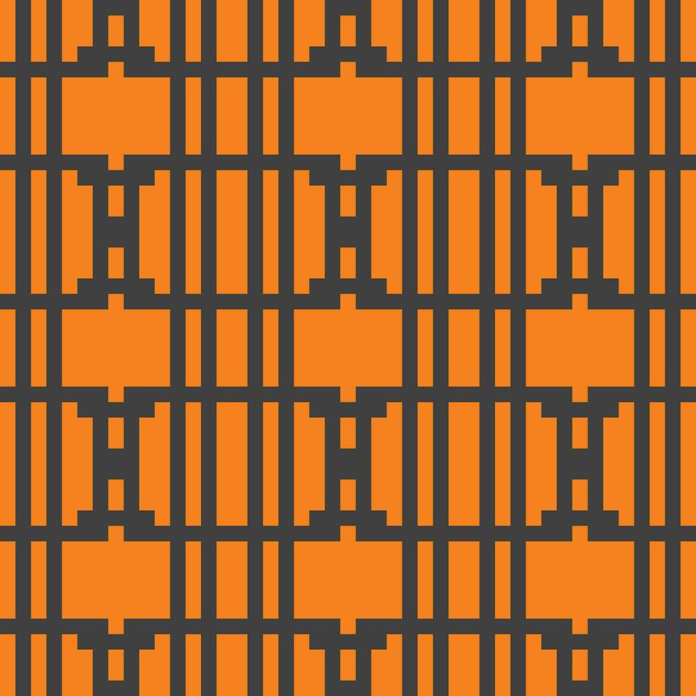 a laranja e Preto geométrico padronizar vetor