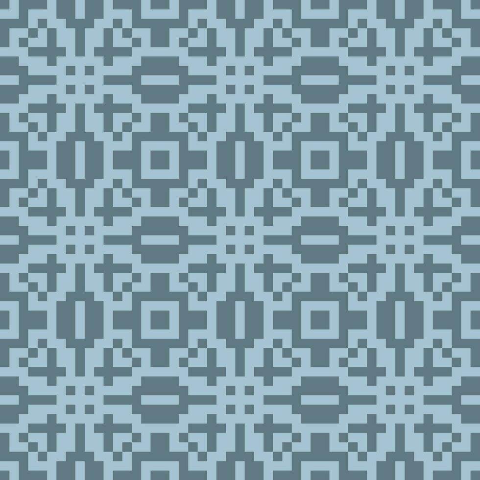 uma azul e cinzento pixel padronizar fundo vetor