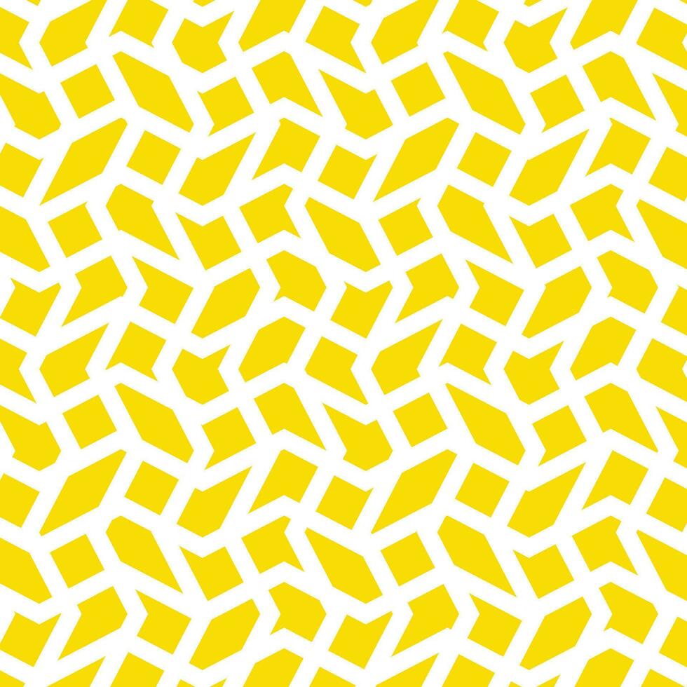 abstrato desatado geométrico branco linha padronizar com amarelo fundo. vetor