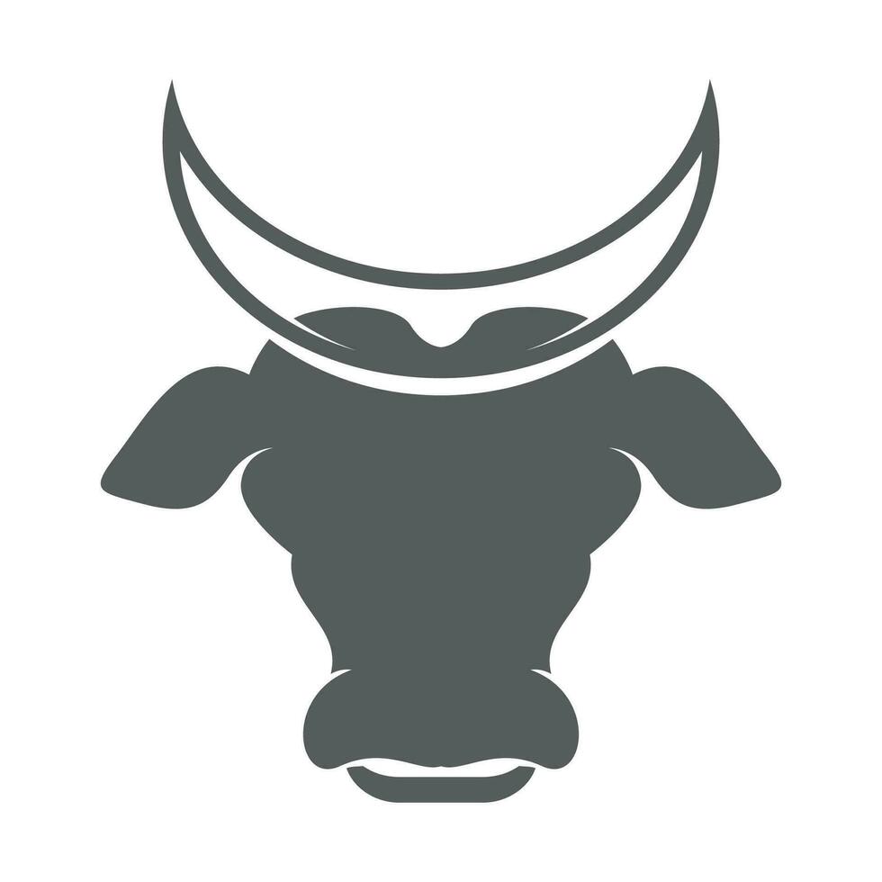 ícone de vetor de modelo de logotipo de vaca