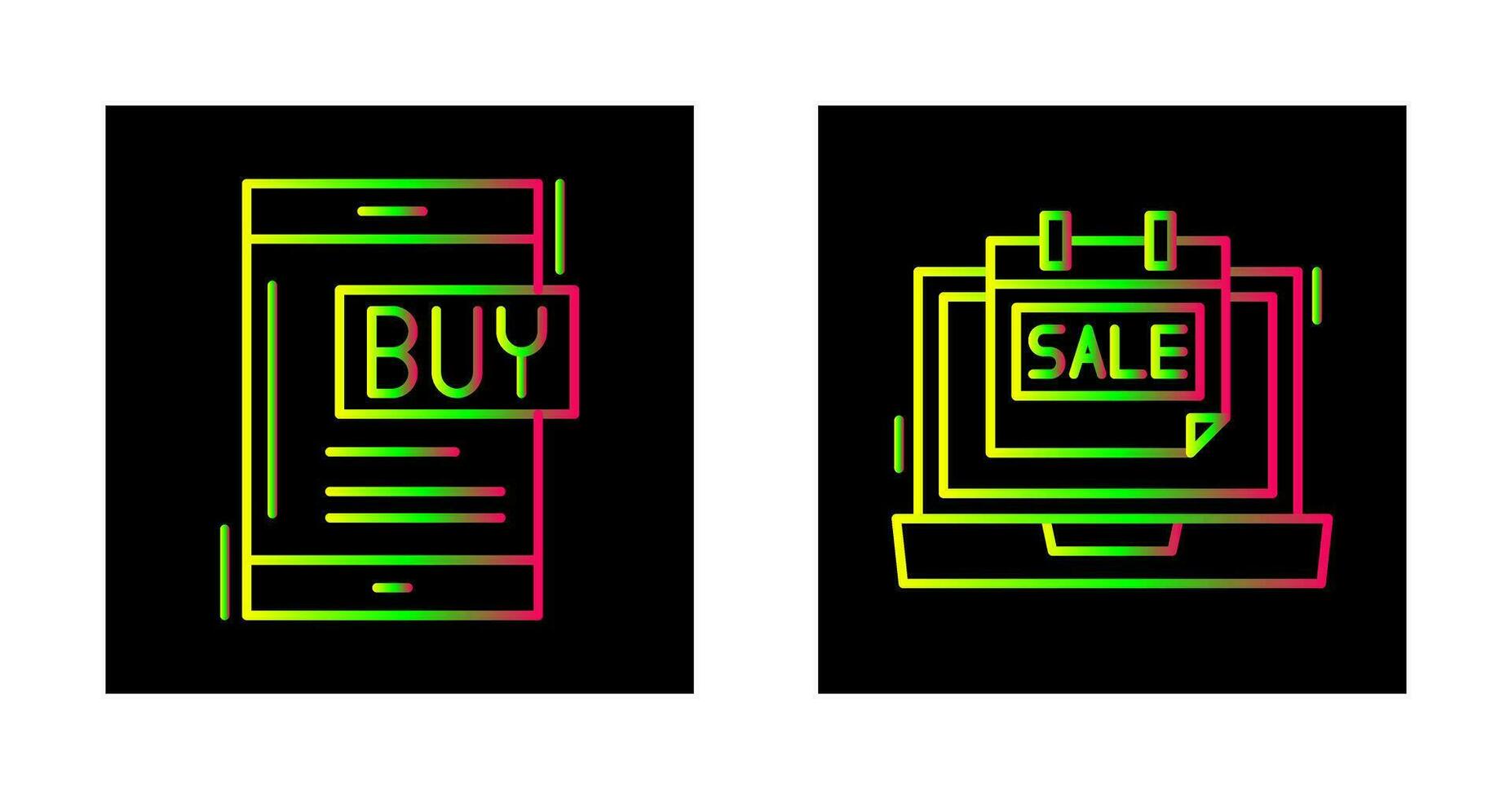 Comprar agora e melhor venda ícone vetor