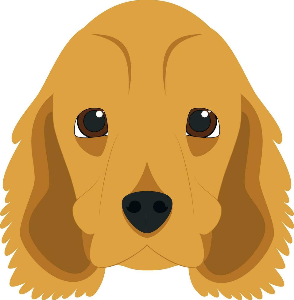 Inglês Cocker spaniel cachorro isolado em branco fundo vetor ilustração