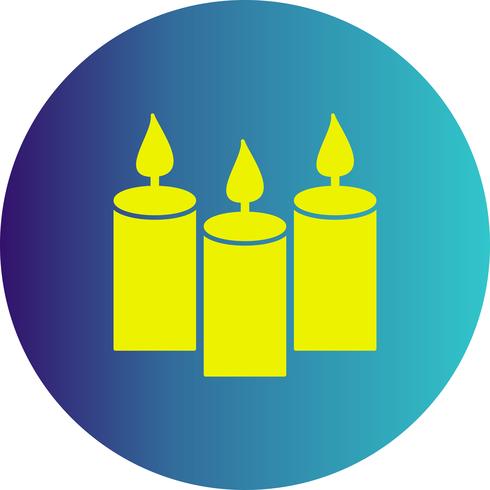 ícone de velas de vetor