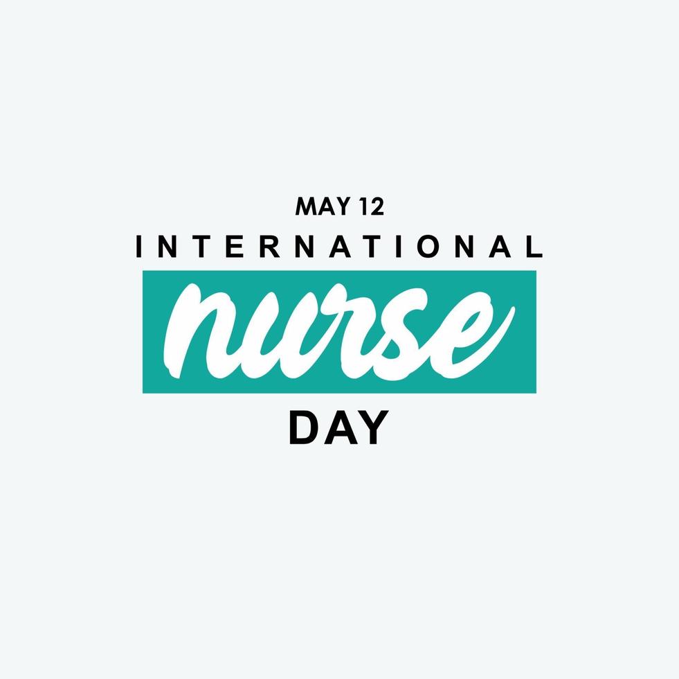 projeto de saudação do dia internacional da enfermeira comemorar vetor