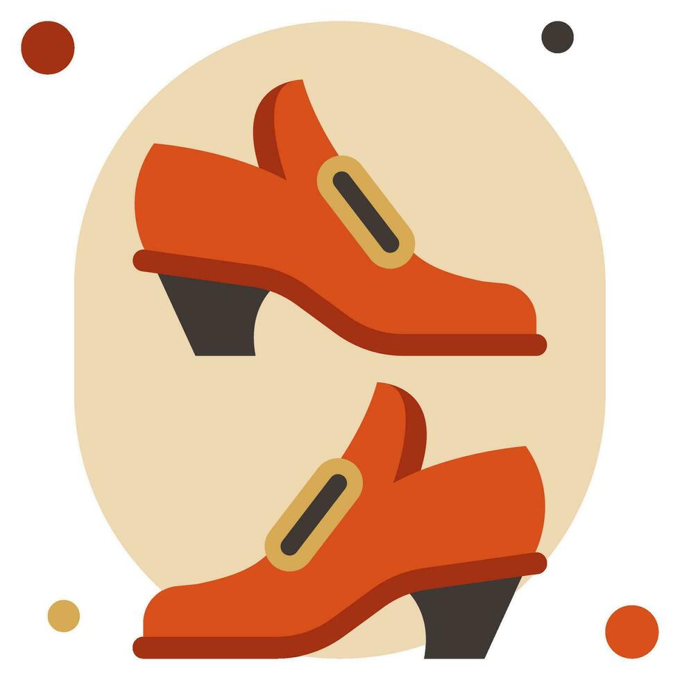 peregrino sapatos ícone ilustração, para uiux, rede, aplicativo, infográfico, etc vetor