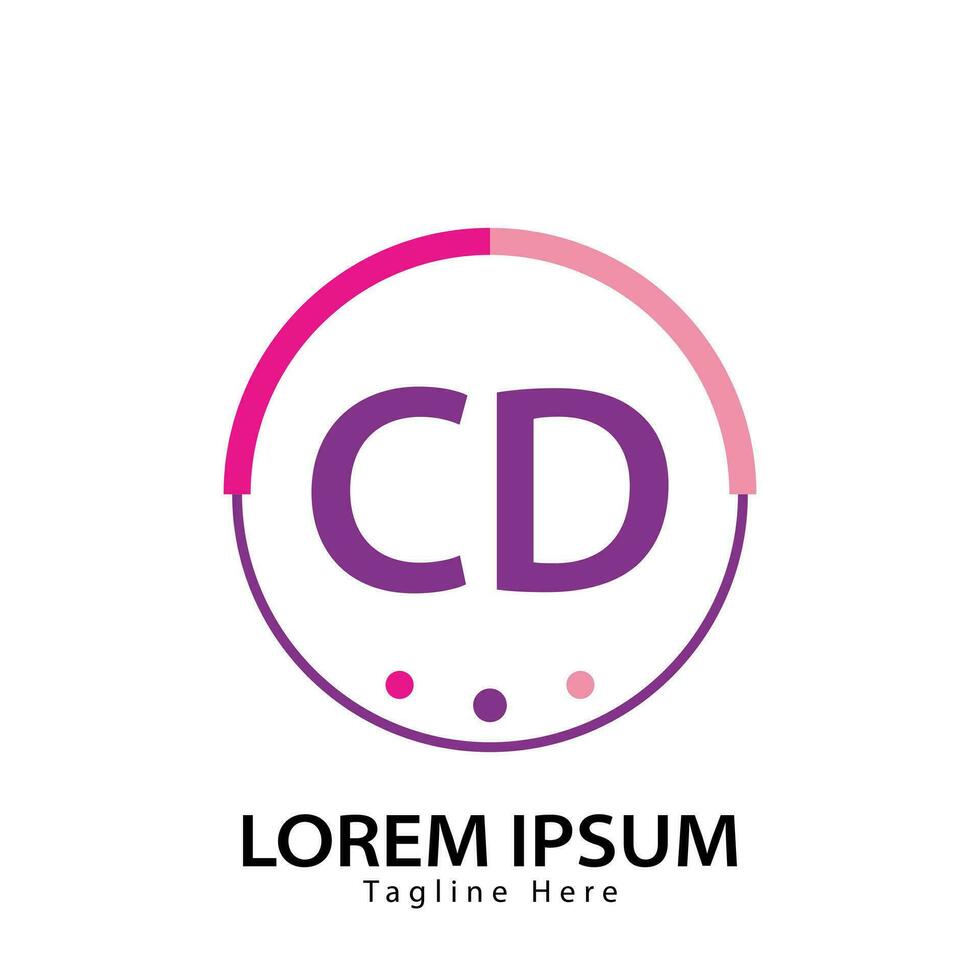 carta CD logotipo. c d. CD logotipo Projeto vetor ilustração para criativo empresa, negócios, indústria. pró vetor