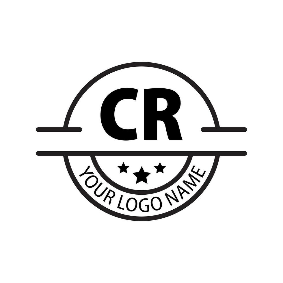 carta cr logotipo. c r. cr logotipo Projeto vetor ilustração para criativo empresa, negócios, indústria. pró vetor