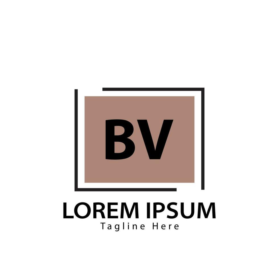 carta bv logotipo. b v. bv logotipo Projeto vetor ilustração para criativo empresa, negócios, indústria