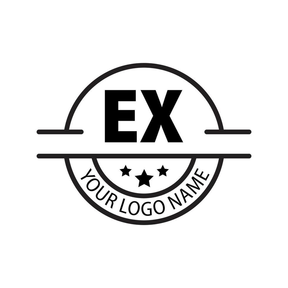 carta ex logotipo. e x. ex logotipo Projeto vetor ilustração para criativo empresa, negócios, indústria. pró vetor