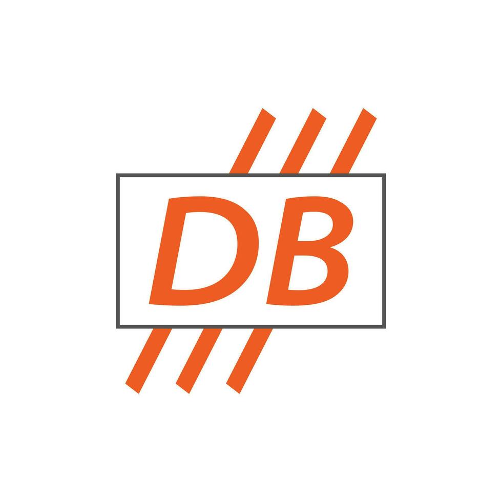 carta db logotipo. d b. db logotipo Projeto vetor ilustração para criativo empresa, negócios, indústria. pró vetor