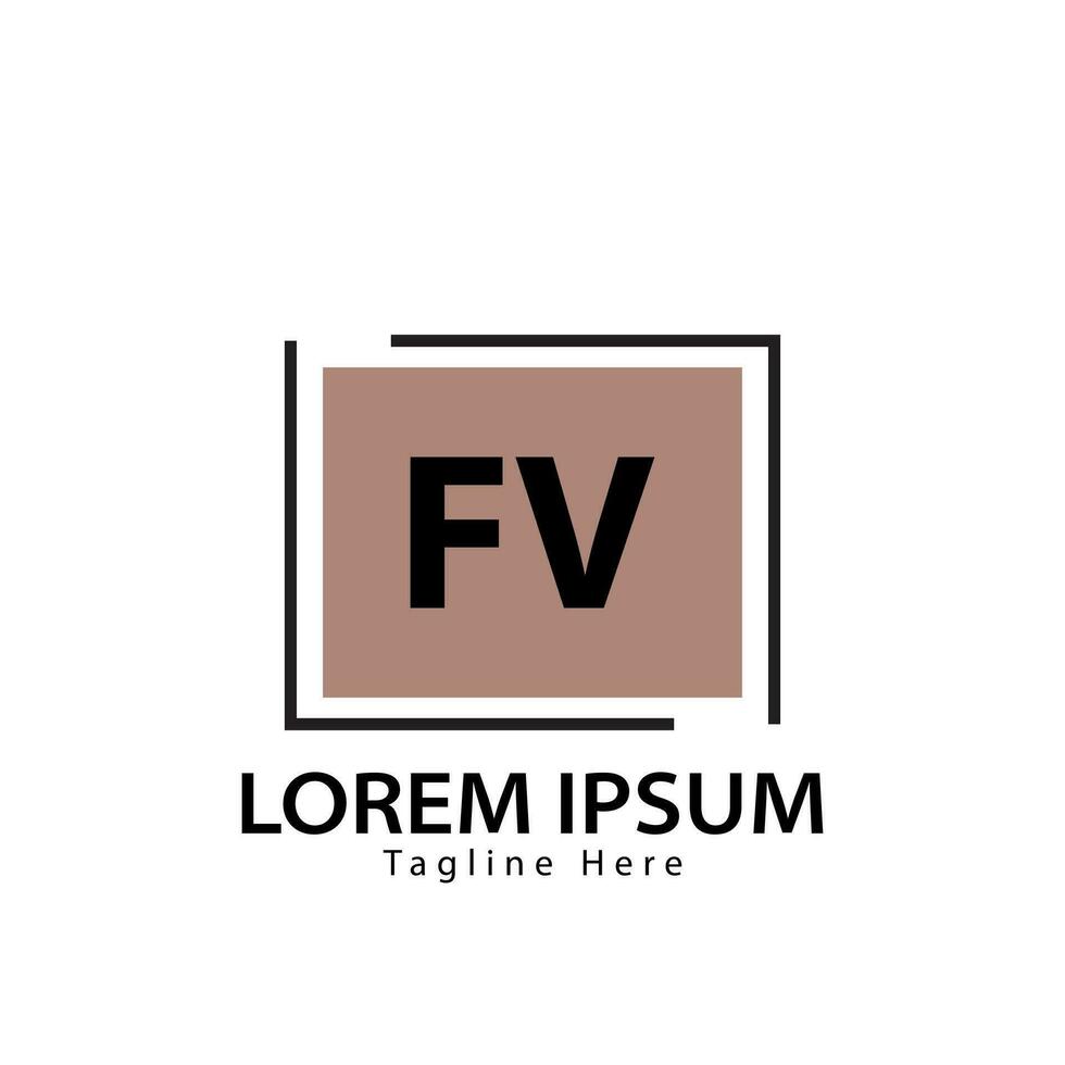 carta fv logotipo. f v. fv logotipo Projeto vetor ilustração para criativo empresa, negócios, indústria. pró vetor