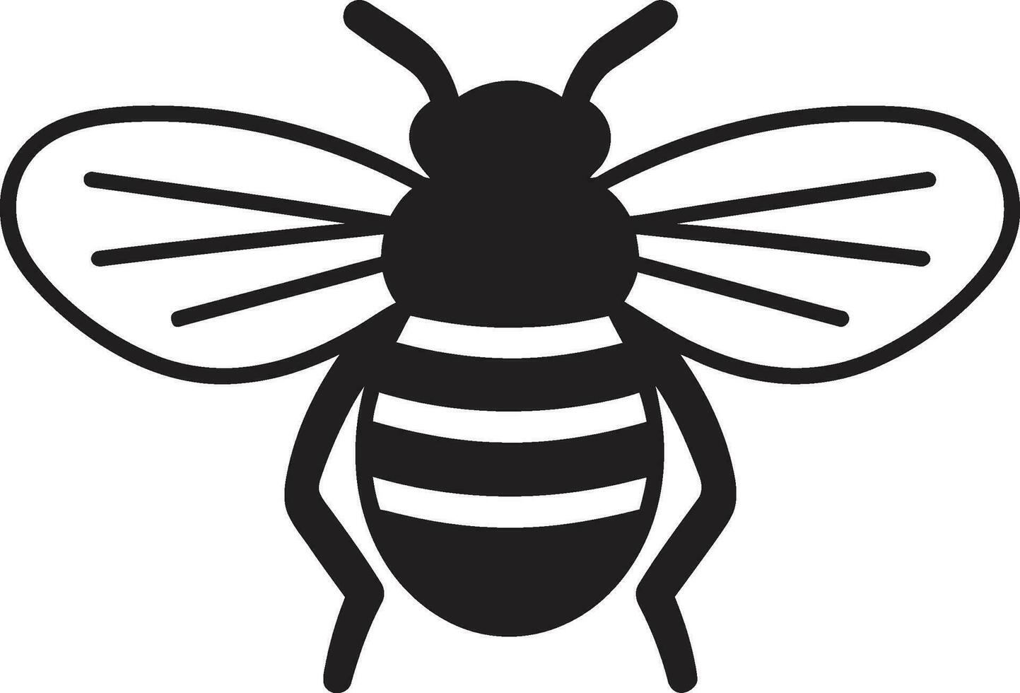 colméia Liderança símbolo abelha realeza insígnia vetor