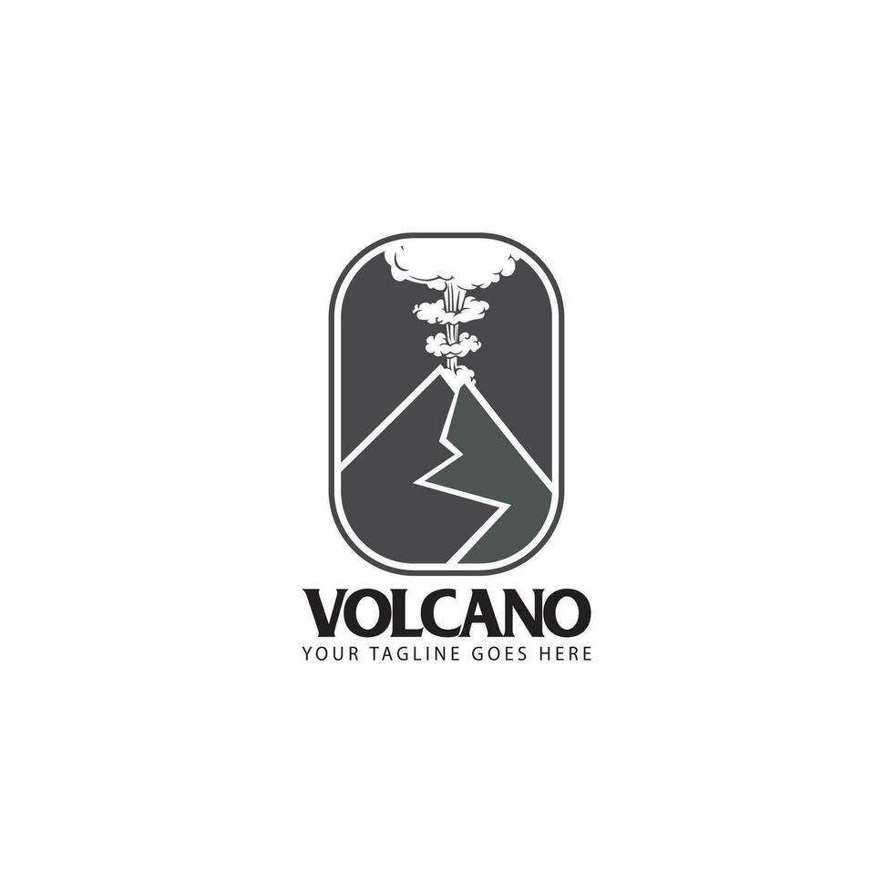 vetor do logotipo do vulcão