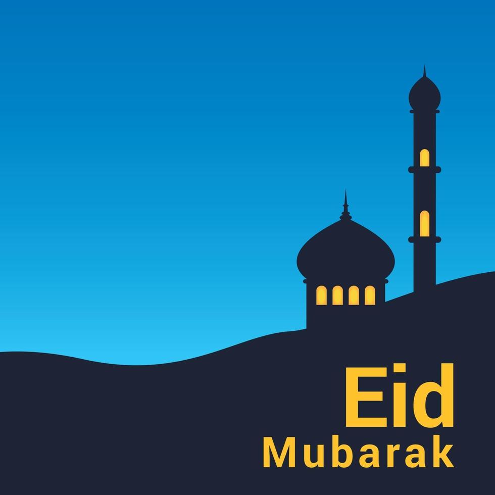 pôster eid mubarak, plano de fundo, design de imagem vetor