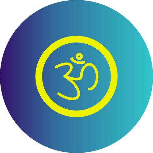 ícone hindu de sinal vector