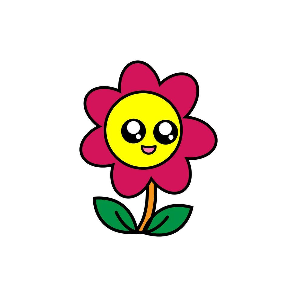 Sol flor vetor ícone ilustração Projeto modelo