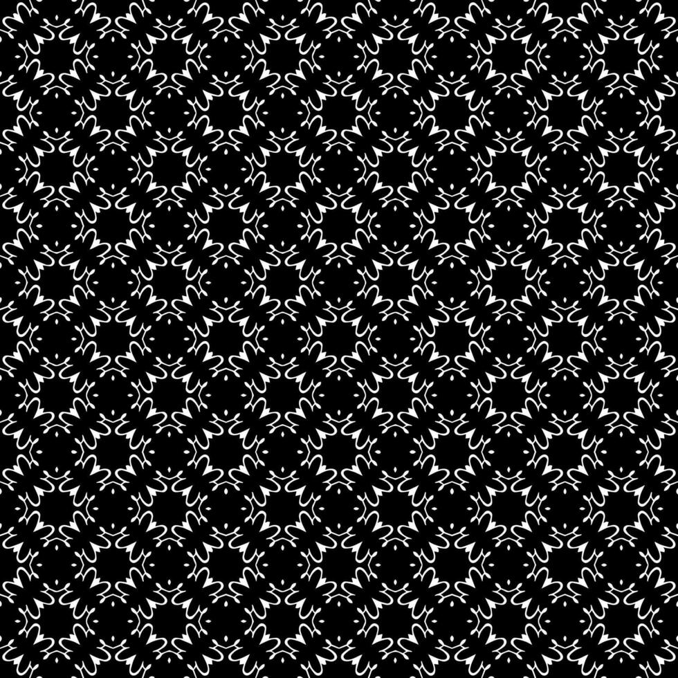 padrão abstrato sem emenda preto e branco. fundo e pano de fundo. design ornamental em tons de cinza. vetor