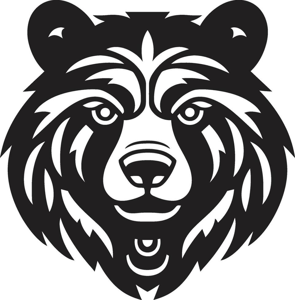 Urso soberano foca feroz Urso logotipo vetor