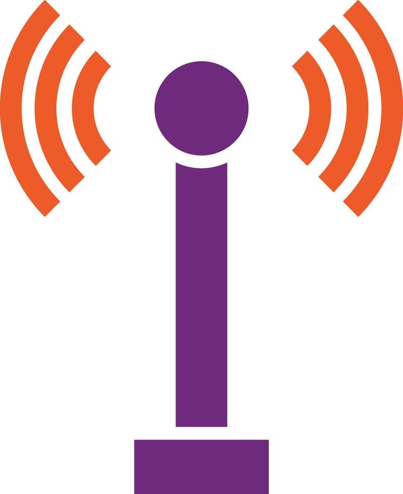 ilustração de design de ícone de vetor de antena de rádio