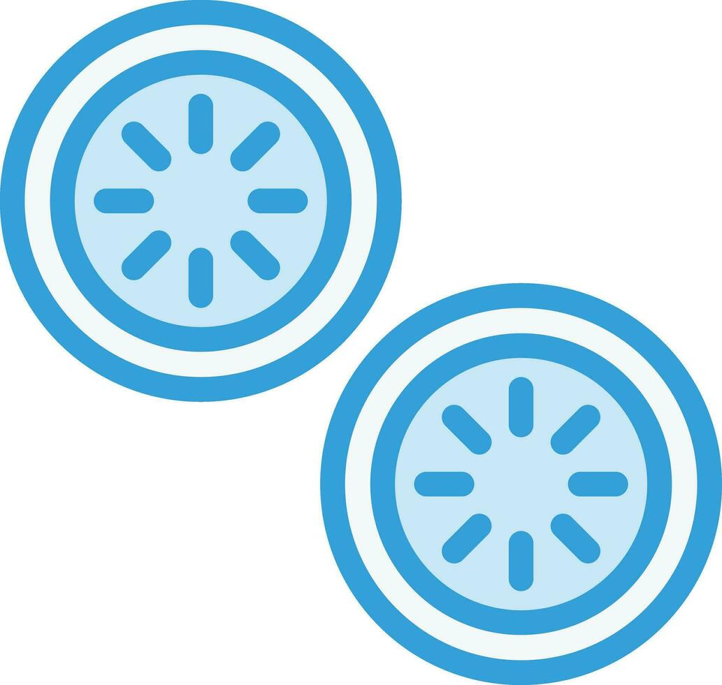 ilustração de design de ícone de vetor de fatia de pepino