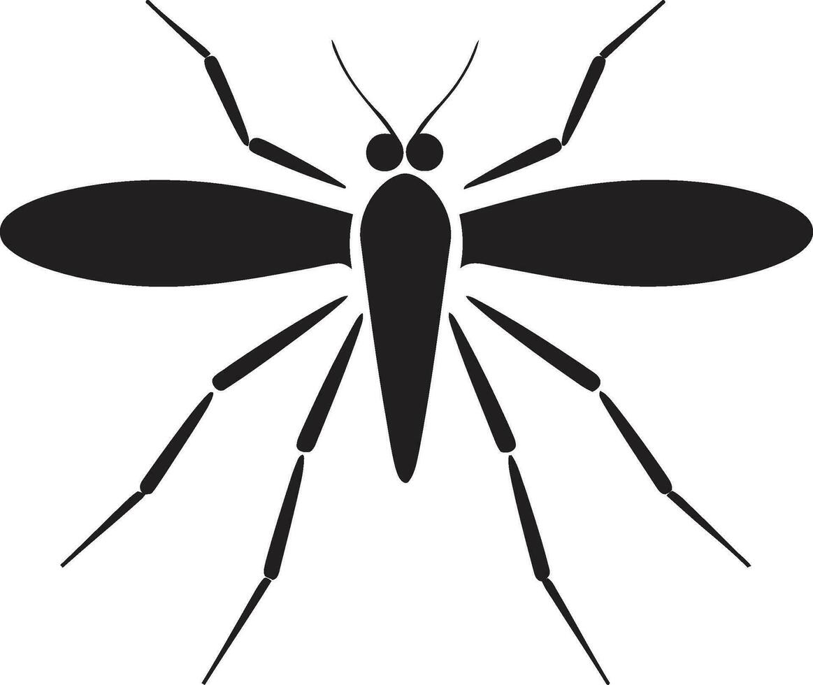 gracioso mosquito ilustração mosquito logotipo com limpar \ limpo linhas vetor