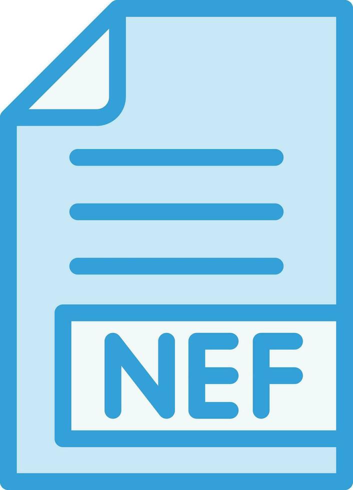 ilustração de design de ícone de vetor nef