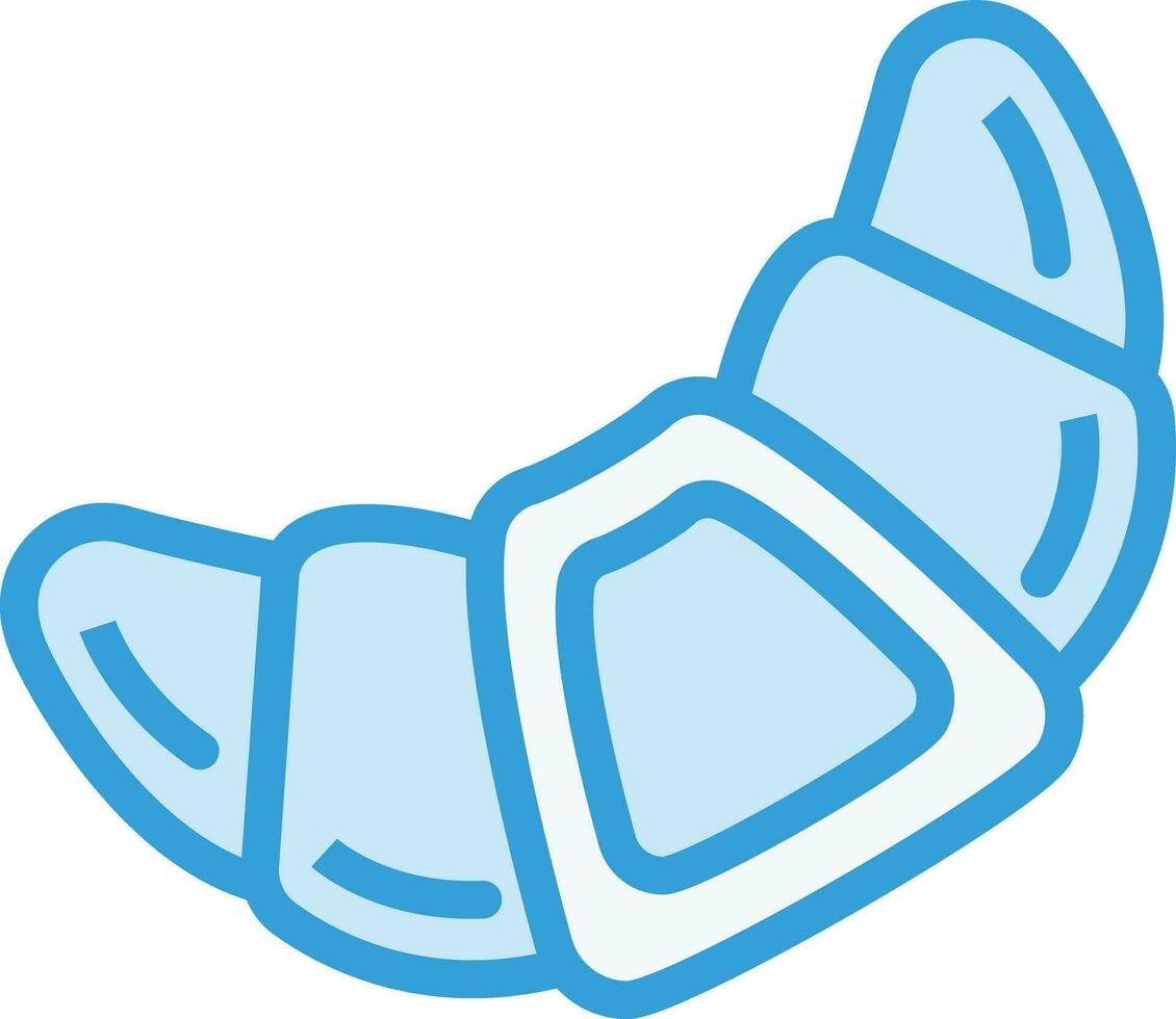 ilustração de design de ícone de vetor de croissant