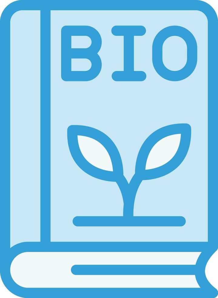 ilustração de design de ícone de vetor de livro bio