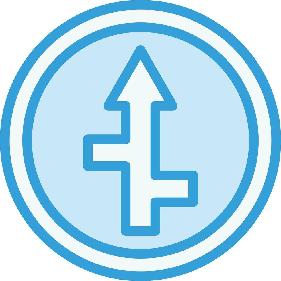 ilustração de design de ícone de vetor de cruzamento