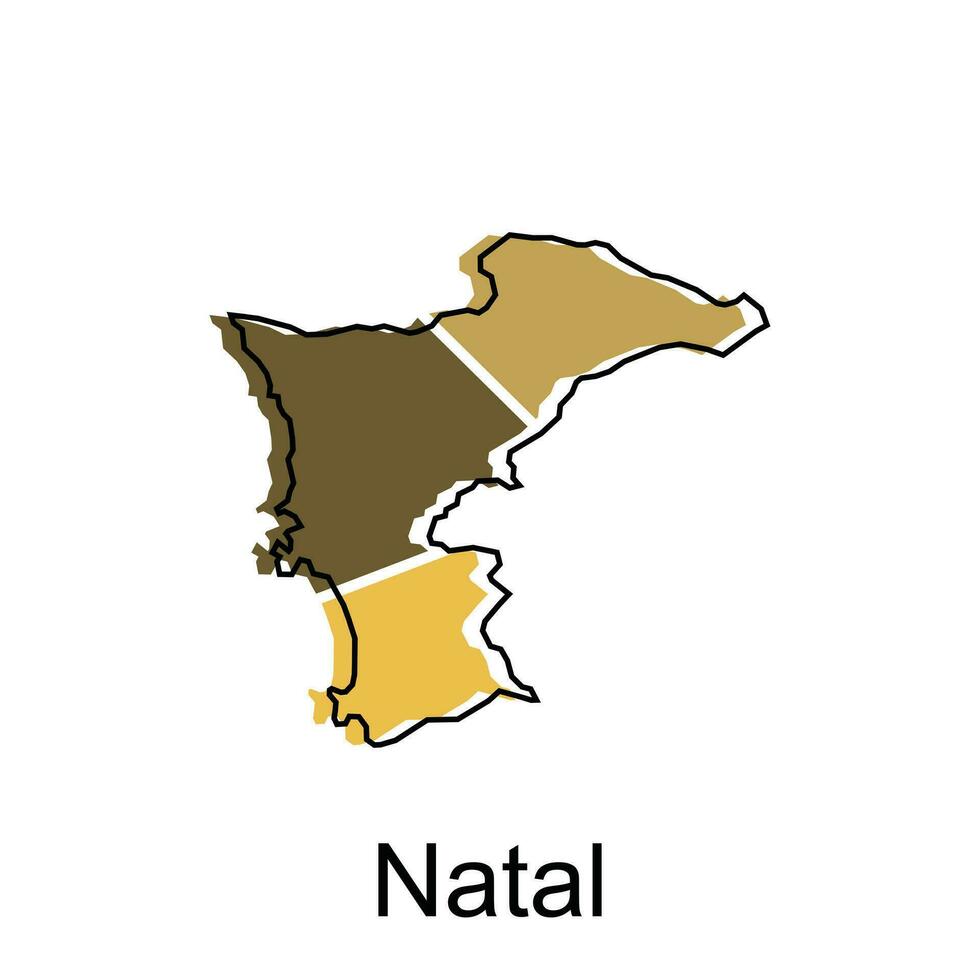 vetor mapa do natal cidade colorida projeto, província do norte sumatra ilustração Projeto modelo em branco fundo