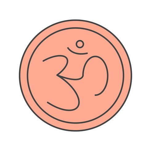 ícone hindu de sinal vector