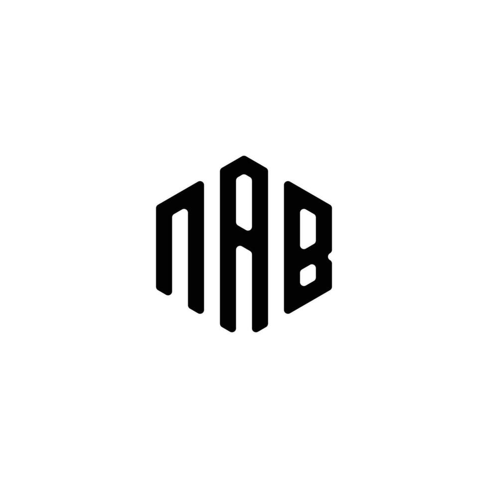 monograma carta nab moderno inicial logotipo Projeto ,nab ligado círculo maiúscula monograma logotipo vetor