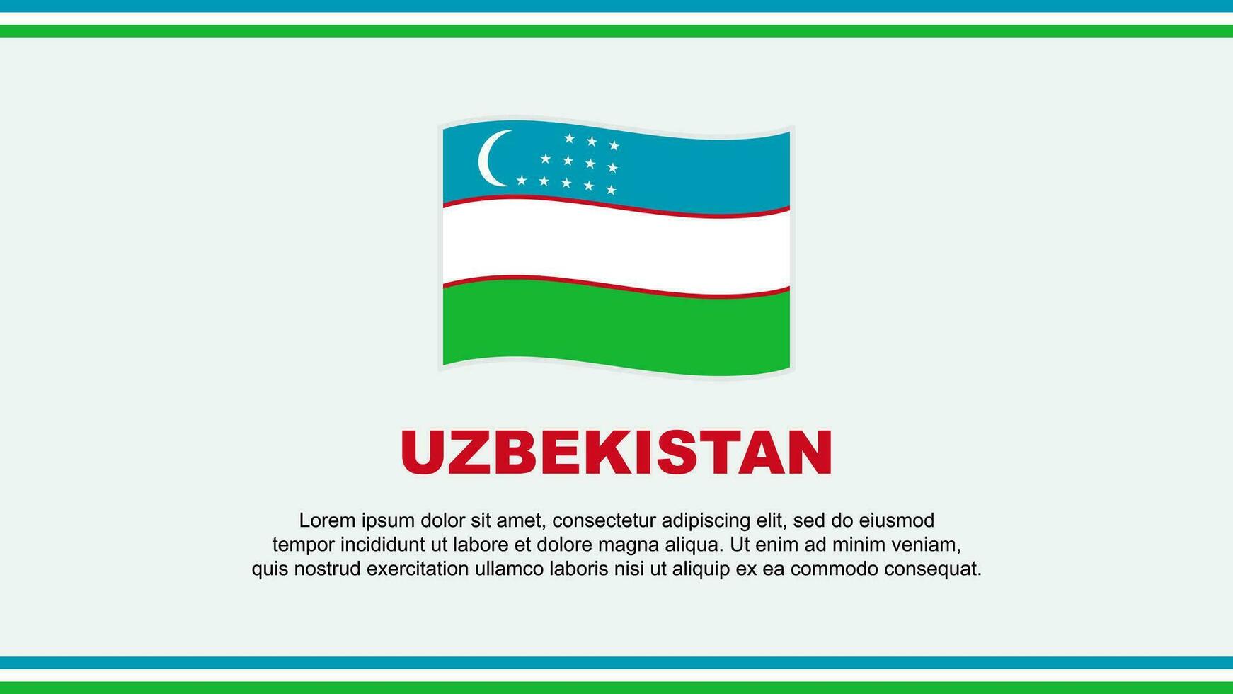 uzbequistão bandeira abstrato fundo Projeto modelo. uzbequistão independência dia bandeira social meios de comunicação vetor ilustração. uzbequistão Projeto