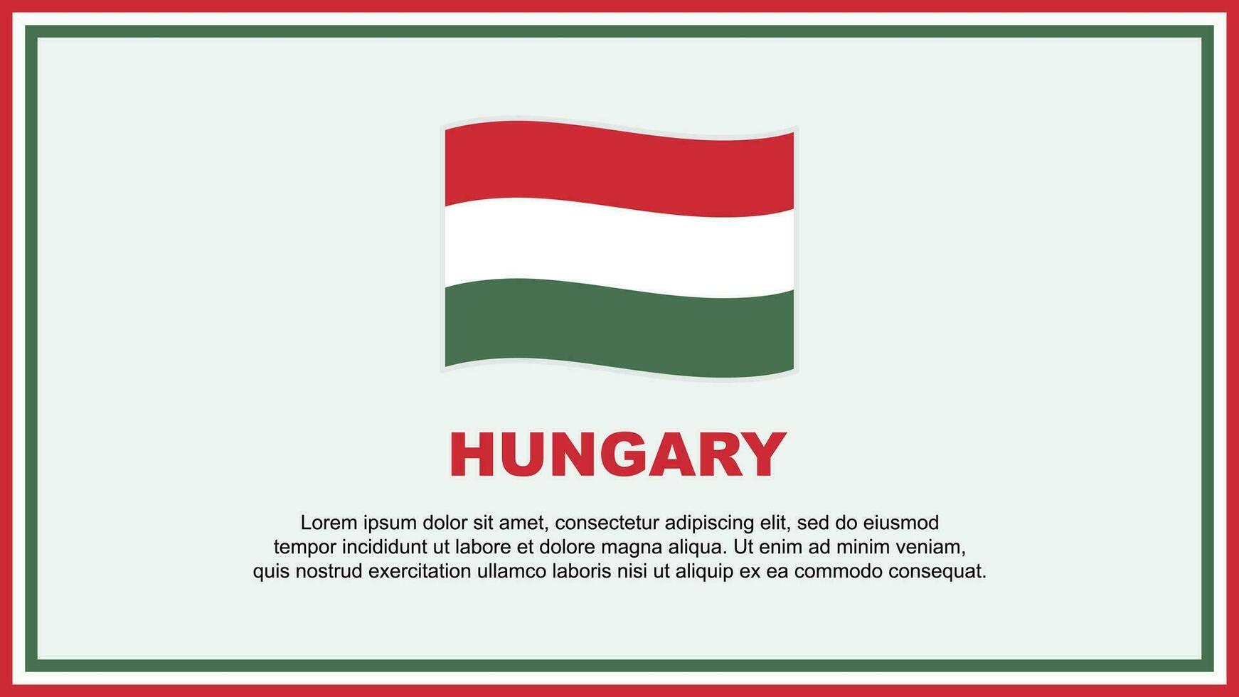 Hungria bandeira abstrato fundo Projeto modelo. Hungria independência dia bandeira social meios de comunicação vetor ilustração. Hungria bandeira