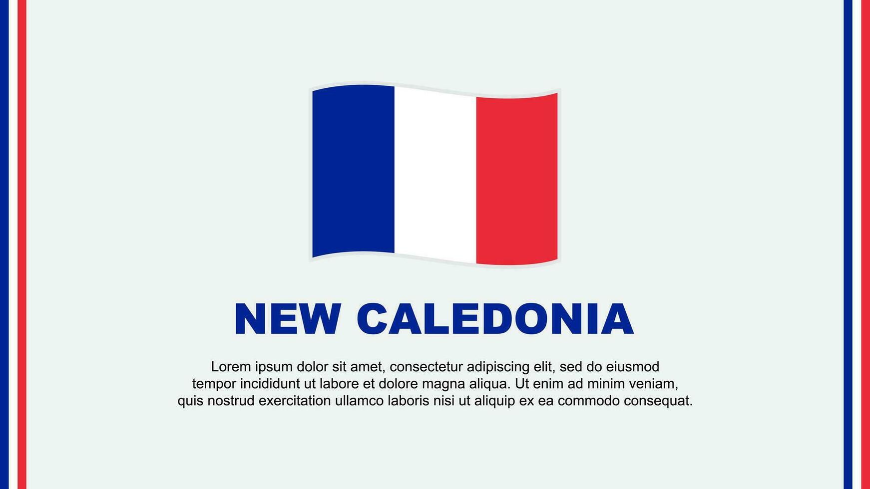 Novo Caledônia bandeira abstrato fundo Projeto modelo. Novo Caledônia independência dia bandeira social meios de comunicação vetor ilustração. Novo Caledônia desenho animado