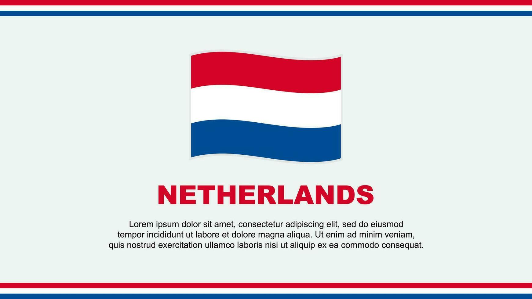 Países Baixos bandeira abstrato fundo Projeto modelo. Países Baixos independência dia bandeira social meios de comunicação vetor ilustração. Países Baixos Projeto