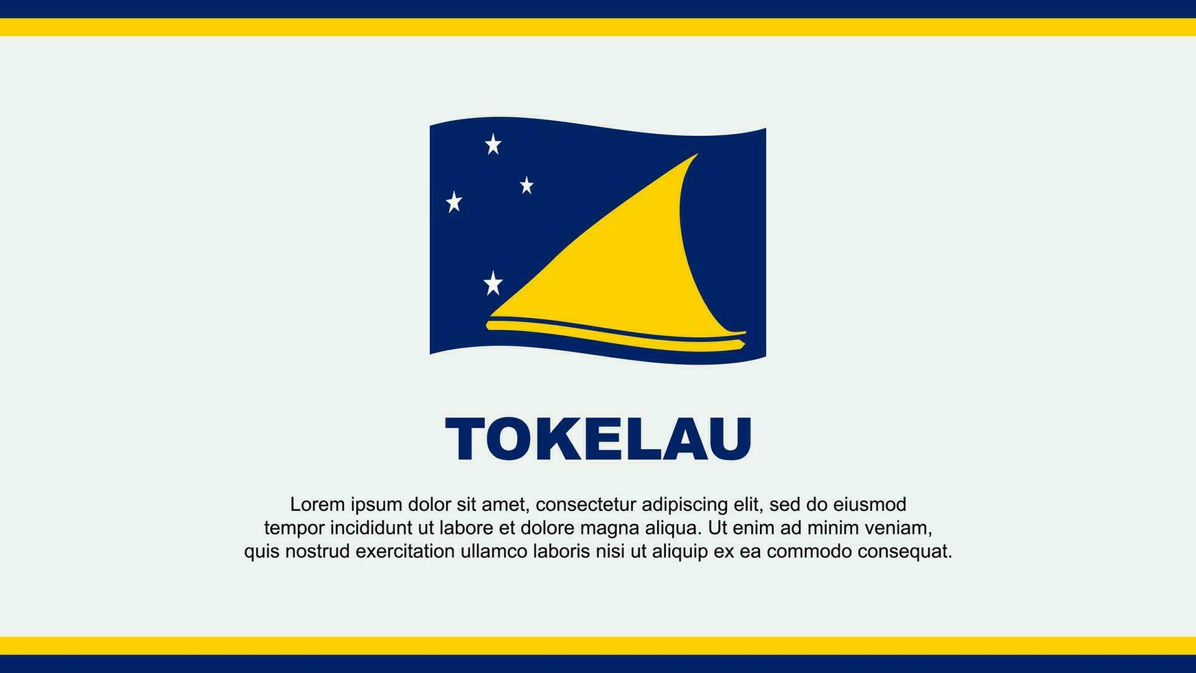 Tokelau bandeira abstrato fundo Projeto modelo. Tokelau independência dia bandeira social meios de comunicação vetor ilustração. Tokelau Projeto