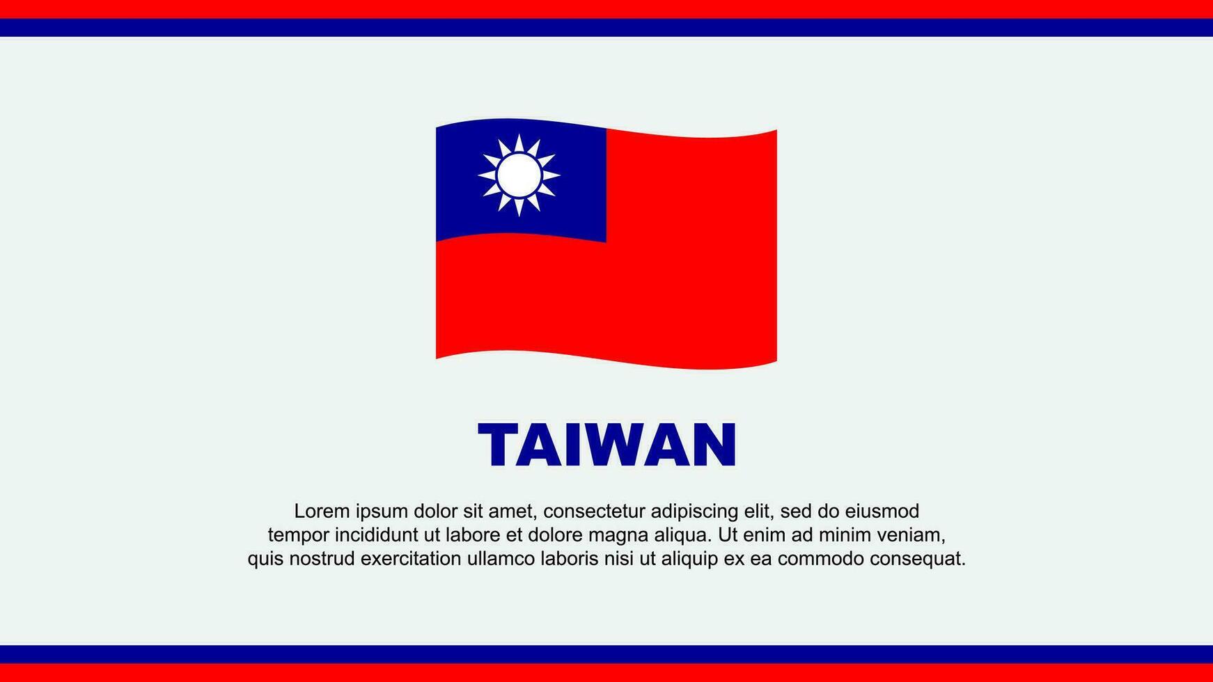 Taiwan bandeira abstrato fundo Projeto modelo. Taiwan independência dia bandeira social meios de comunicação vetor ilustração. Taiwan Projeto