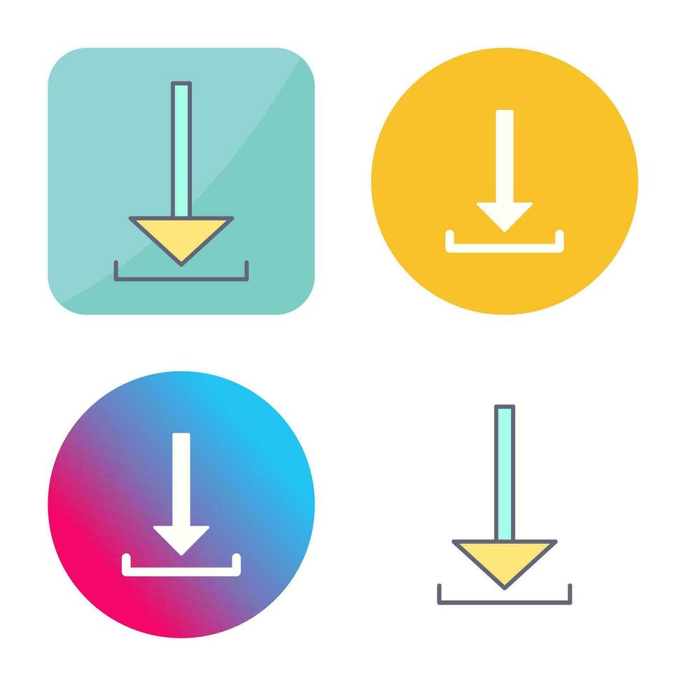 ícone de vetor de download exclusivo