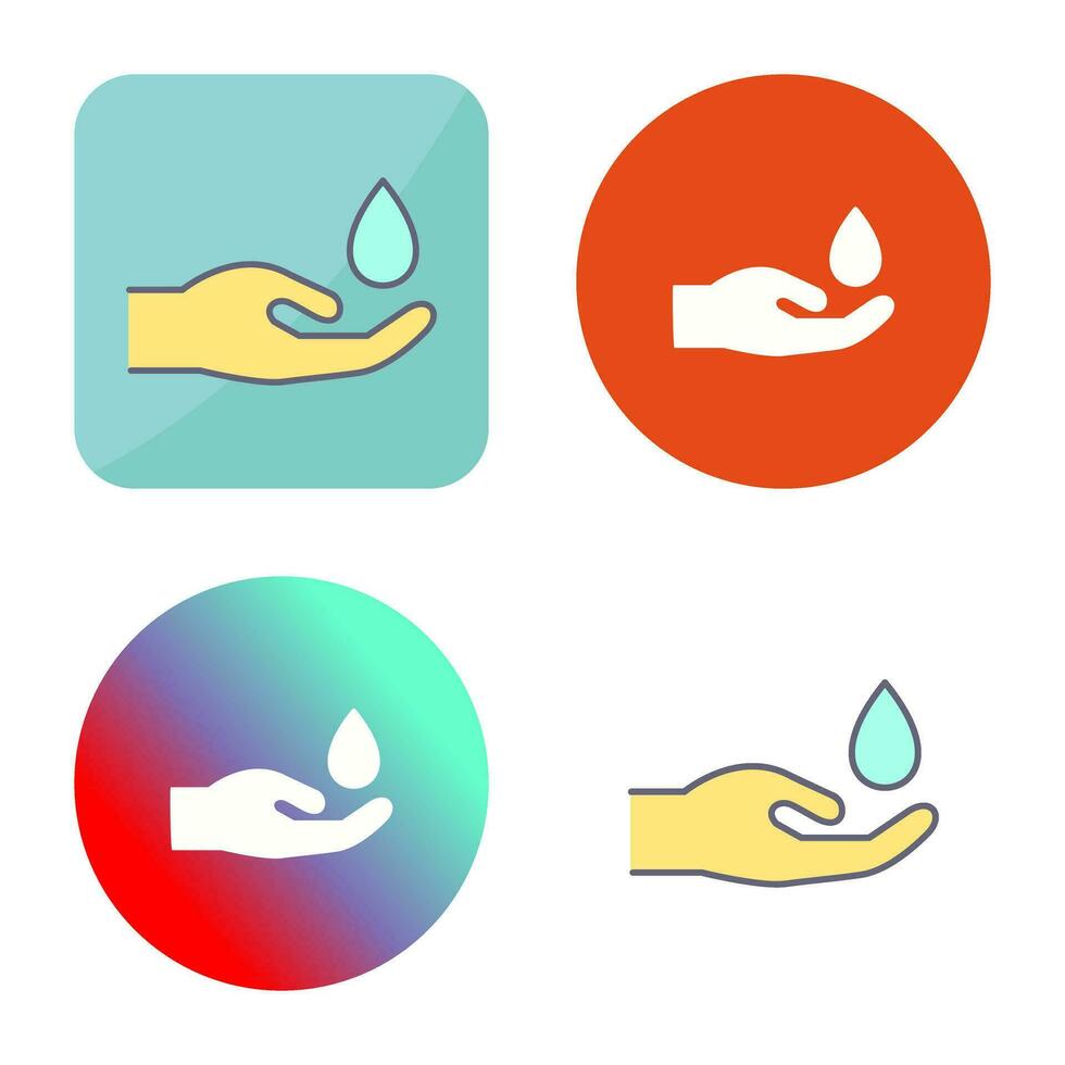ícone de vetor de airdrop de mãos