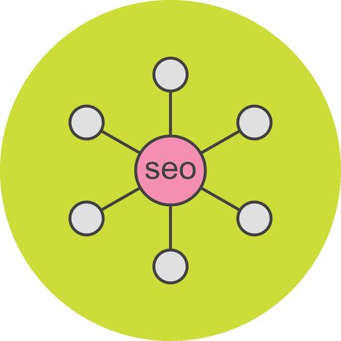 ícone de ligação de vetor seo