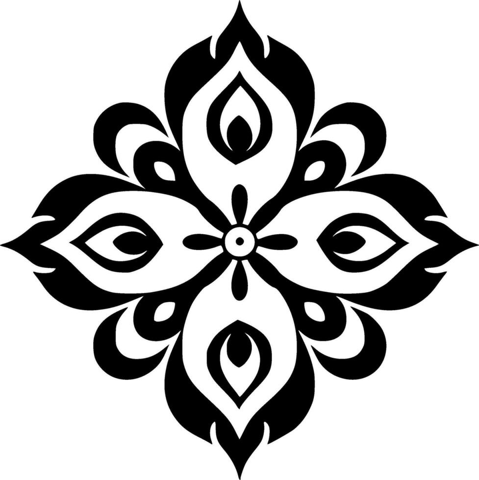 mandala - minimalista e plano logotipo - vetor ilustração